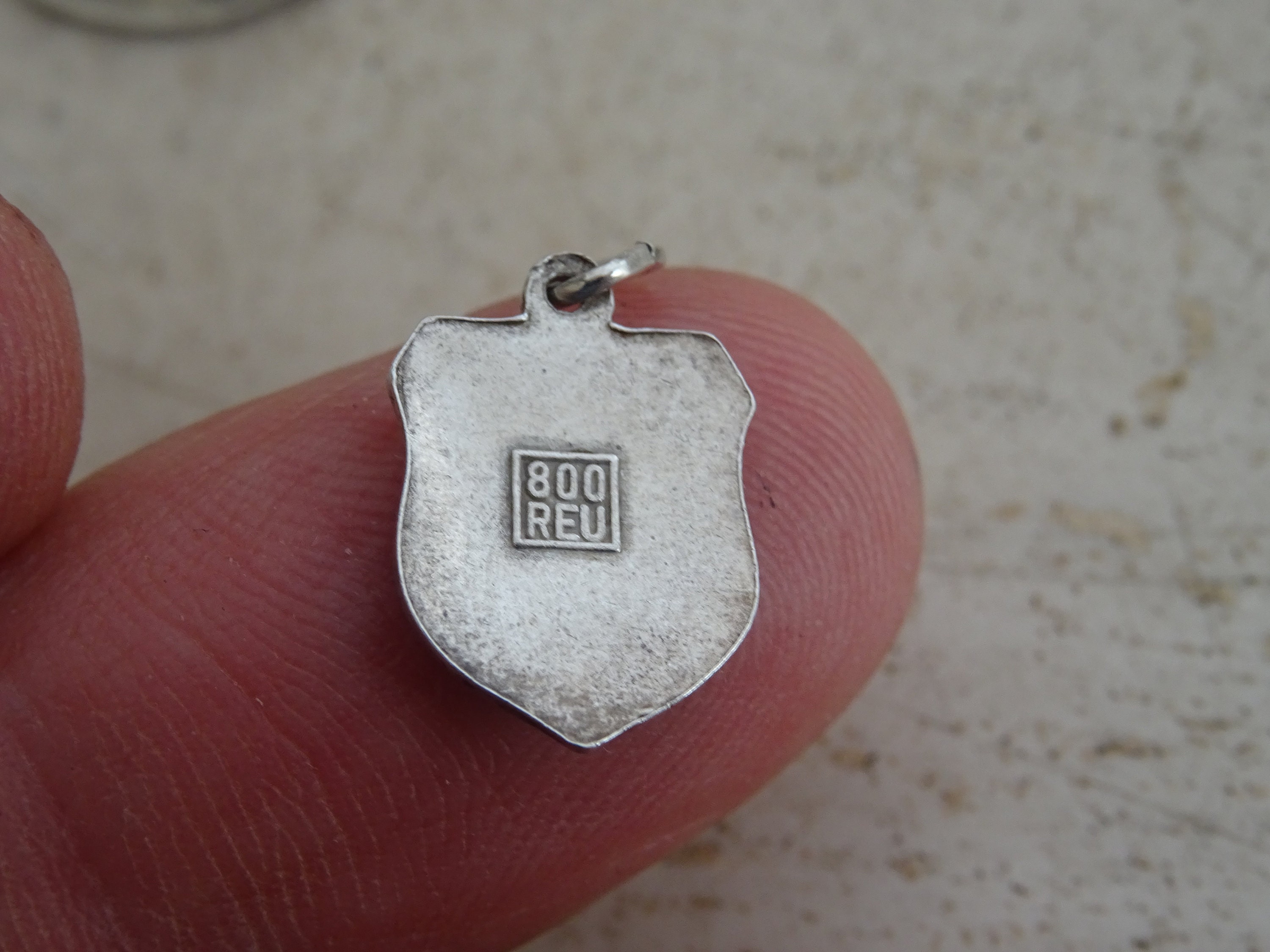 Charme Vintage émaillé Argent 925 - Blason Grossglockner 800 HMK 0,9g