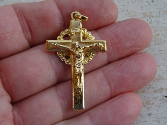 Gold 2024 plated crucifix