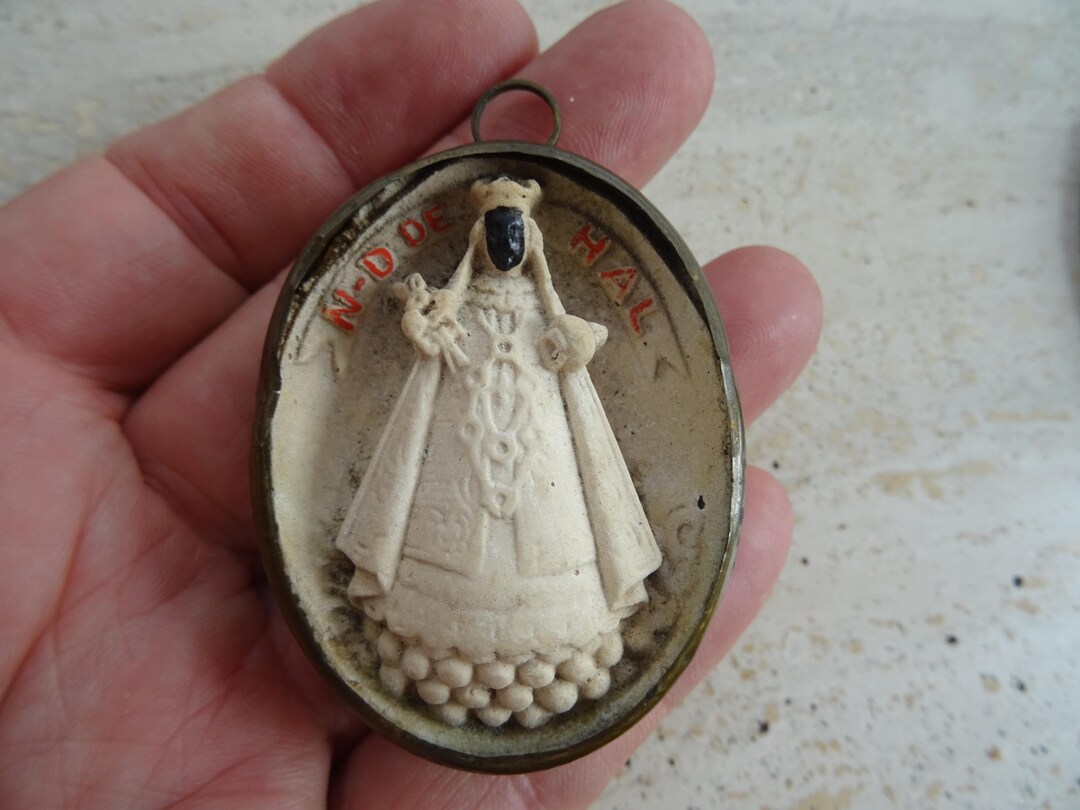 Religious Antique French Copper Reliquary Shrine Relic Meerschaum of ...