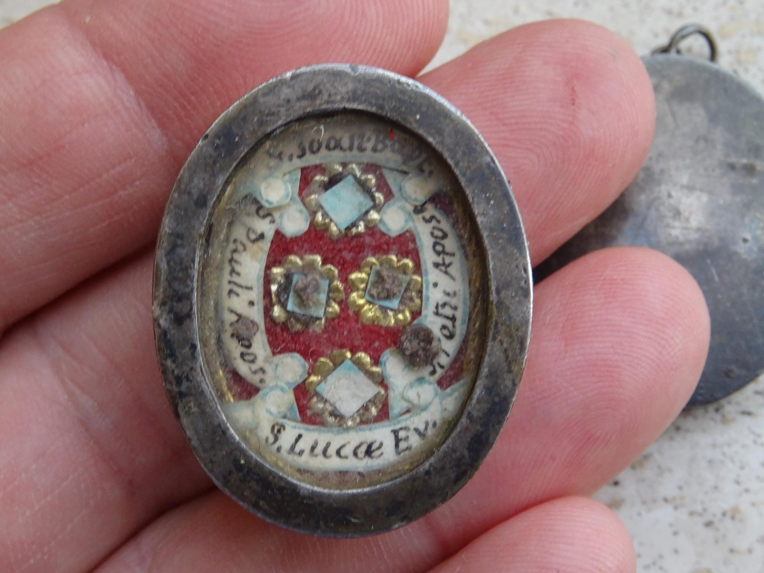 アイボリー 赤2点セントジョン St John the Apostle Relic - Etsy