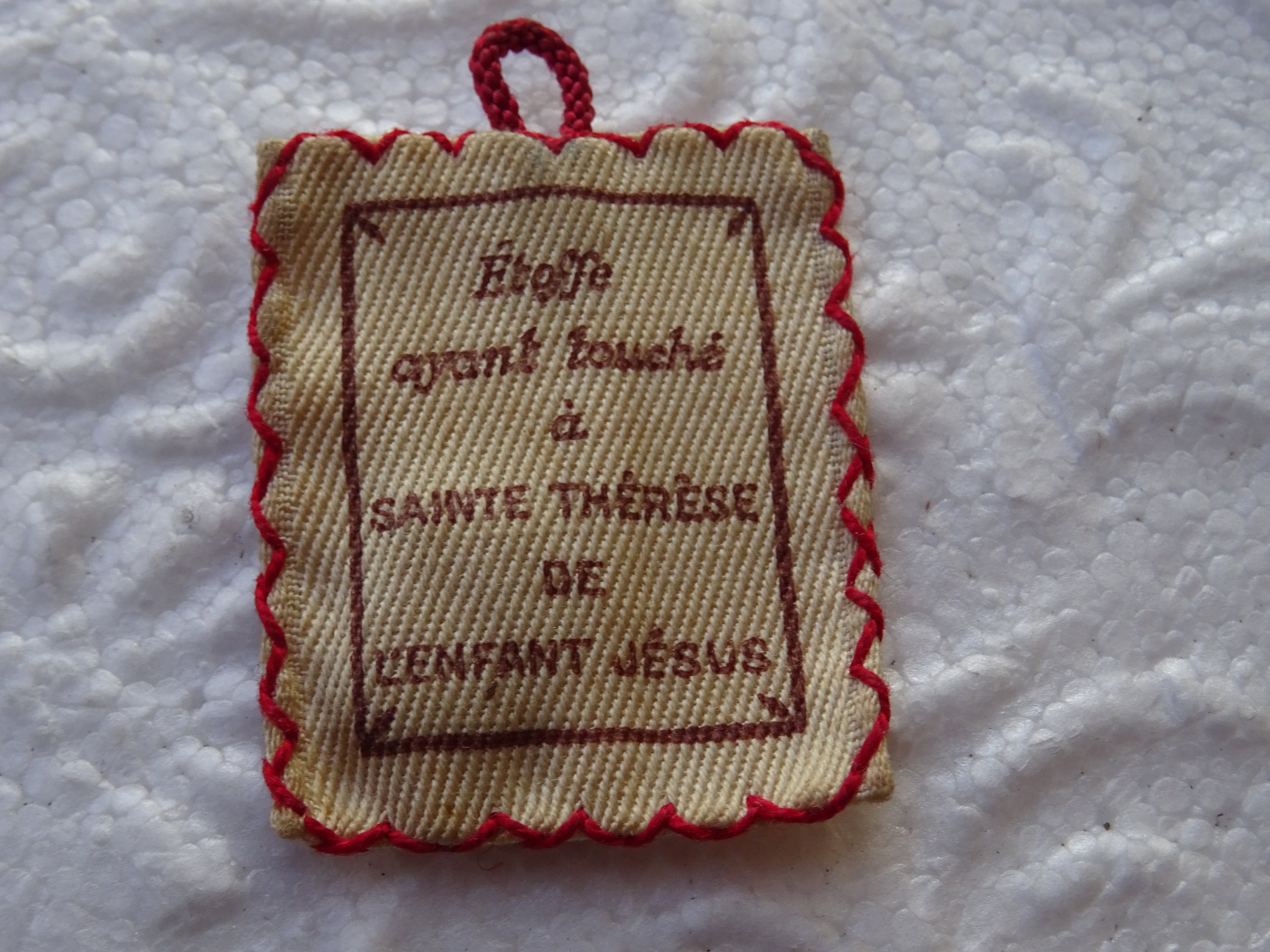 Rare Reliquaire – Tissu De Sainte Thérèse – Étoffe Ayant Touché à La Sainte – France