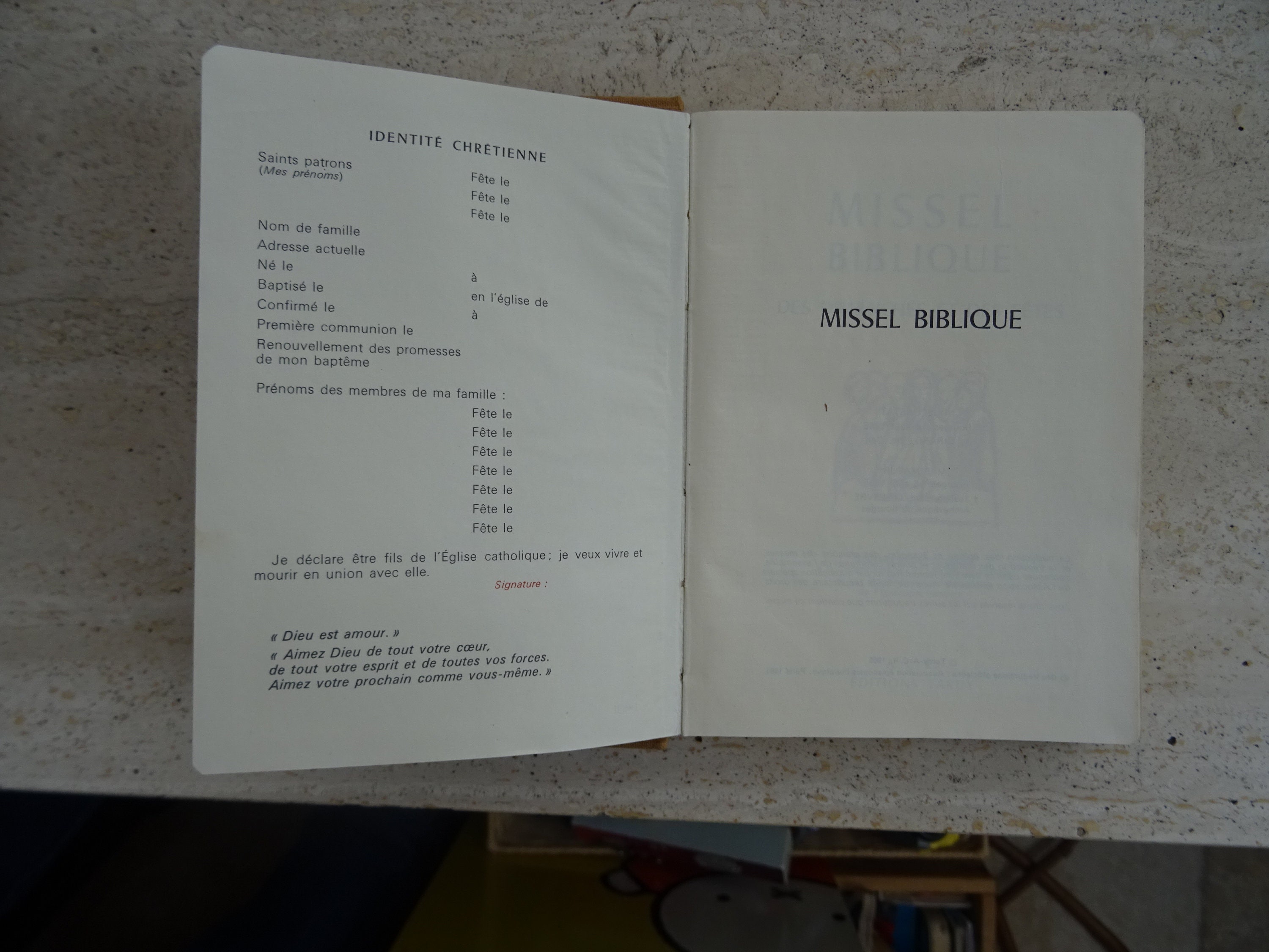 Religious Catholic French Missal Booklet Prayer Book Missel Etsy New Zealand