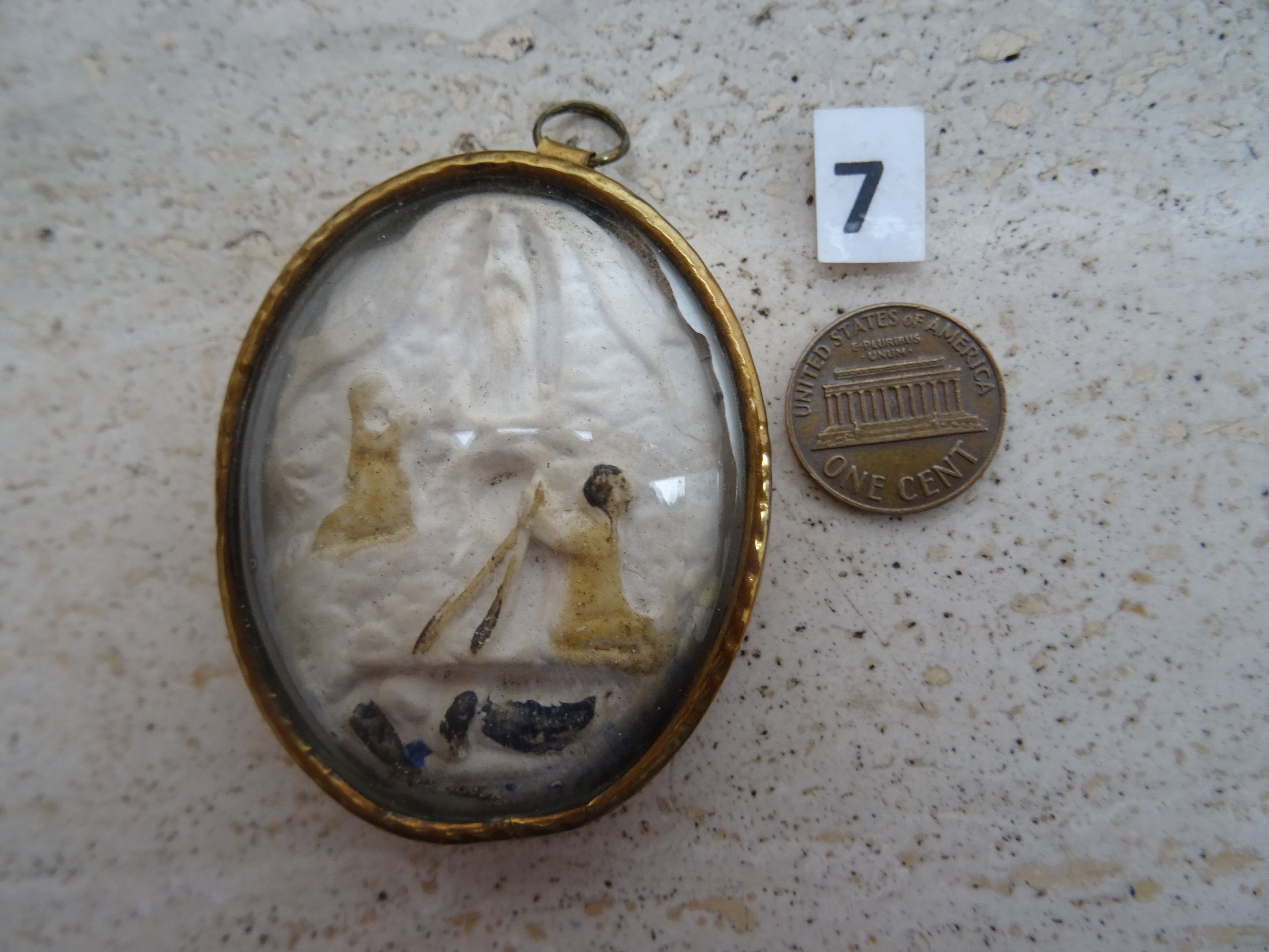Religious Antique French Copper Reliquary Shrine Relic Meerschaum of ...