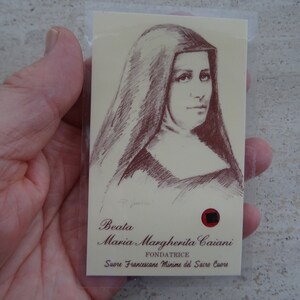 Religiöser katholischer Schrein mit der inneren Reliquie der seligen Schwester Maria Margherita Caiani. (V V 32)