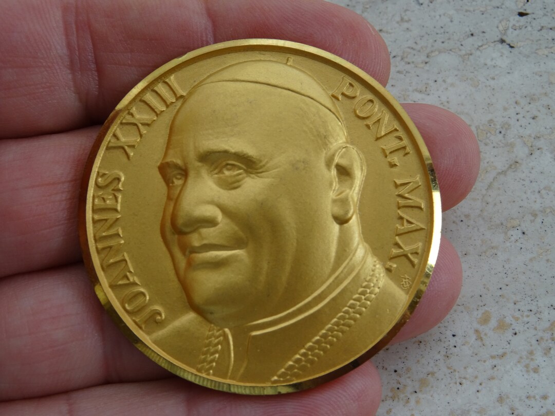 Huge Religious Catholic Token Medal Pendant Holy Charm Medallion of ...