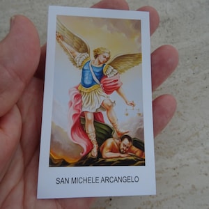 Carte religieuse catholique de Saint Michel Archange.  ( T 10 )