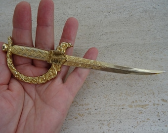 French gold plated vermeil bookmarker letter opener of the Eifel Tower souvenir of Paris.  (  3  )