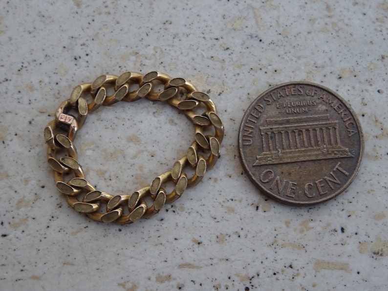 T 4 Vermeil gold plated French ring Jewelry with chains.