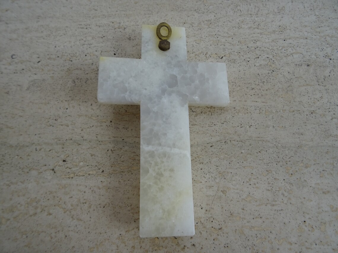 Religious Antique Catholic French Marble Crucifix Pendant Cross ...