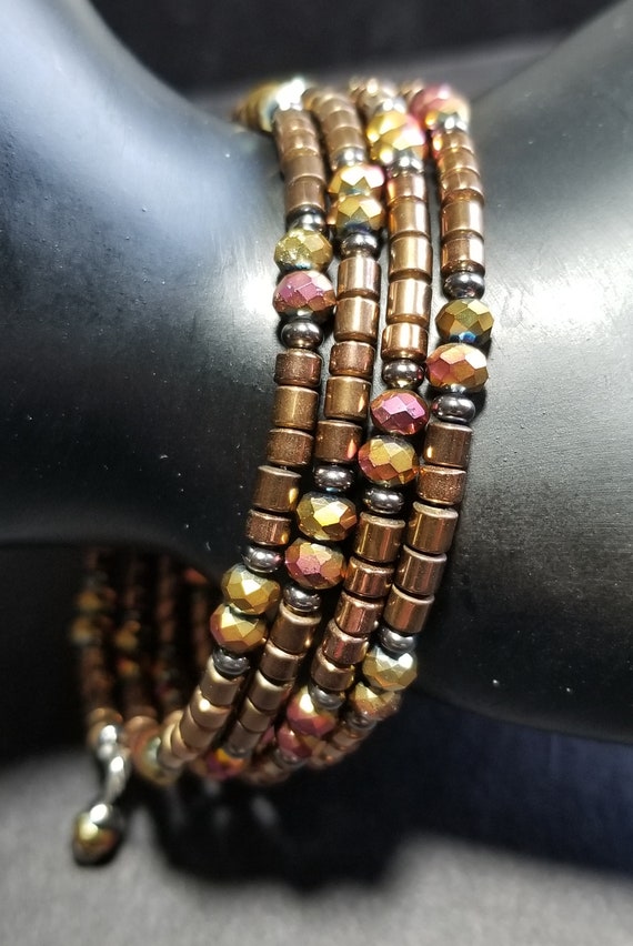 Rose gold deals memory wire