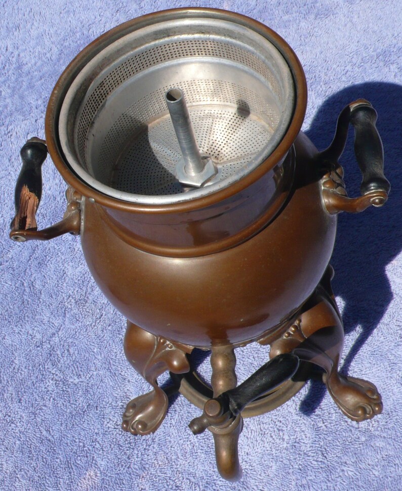 Antique COPPER COFFEE pot SAMOVAR urn circa 1906 Vintage Etsy