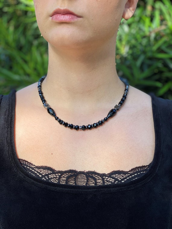Versatile Black Necklace Neutral Necklace Gift for Her Gift for
