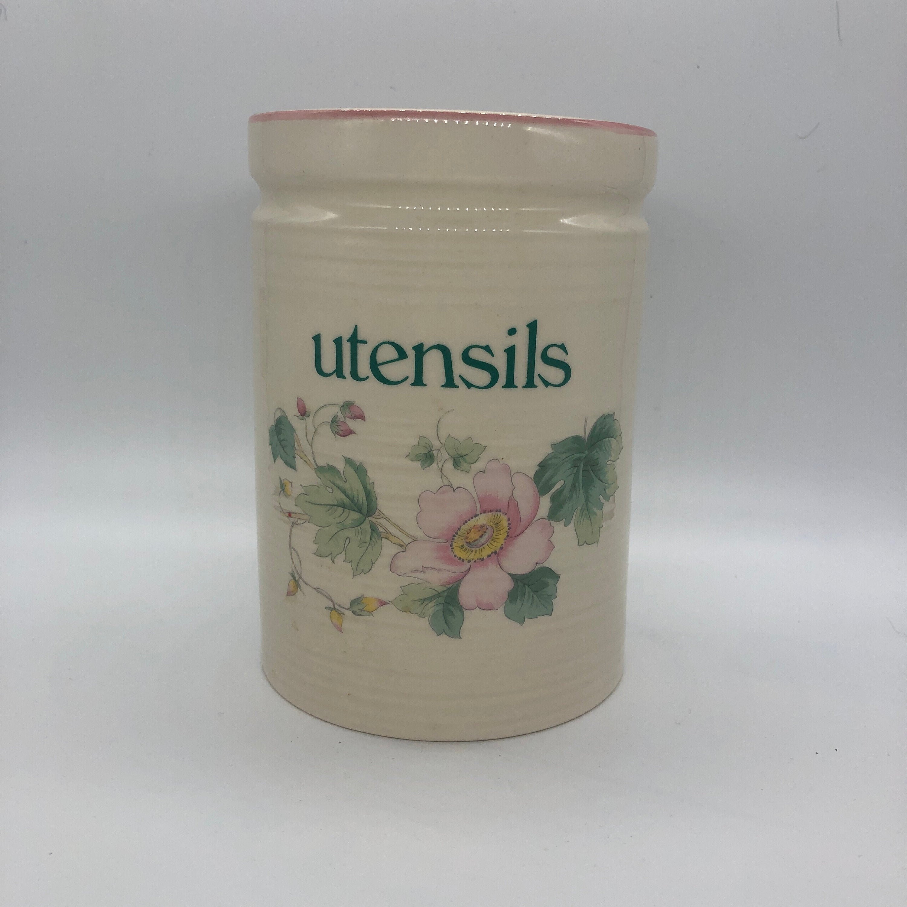 Utensils Jar by Kernewek Cornish Pottery Etsy