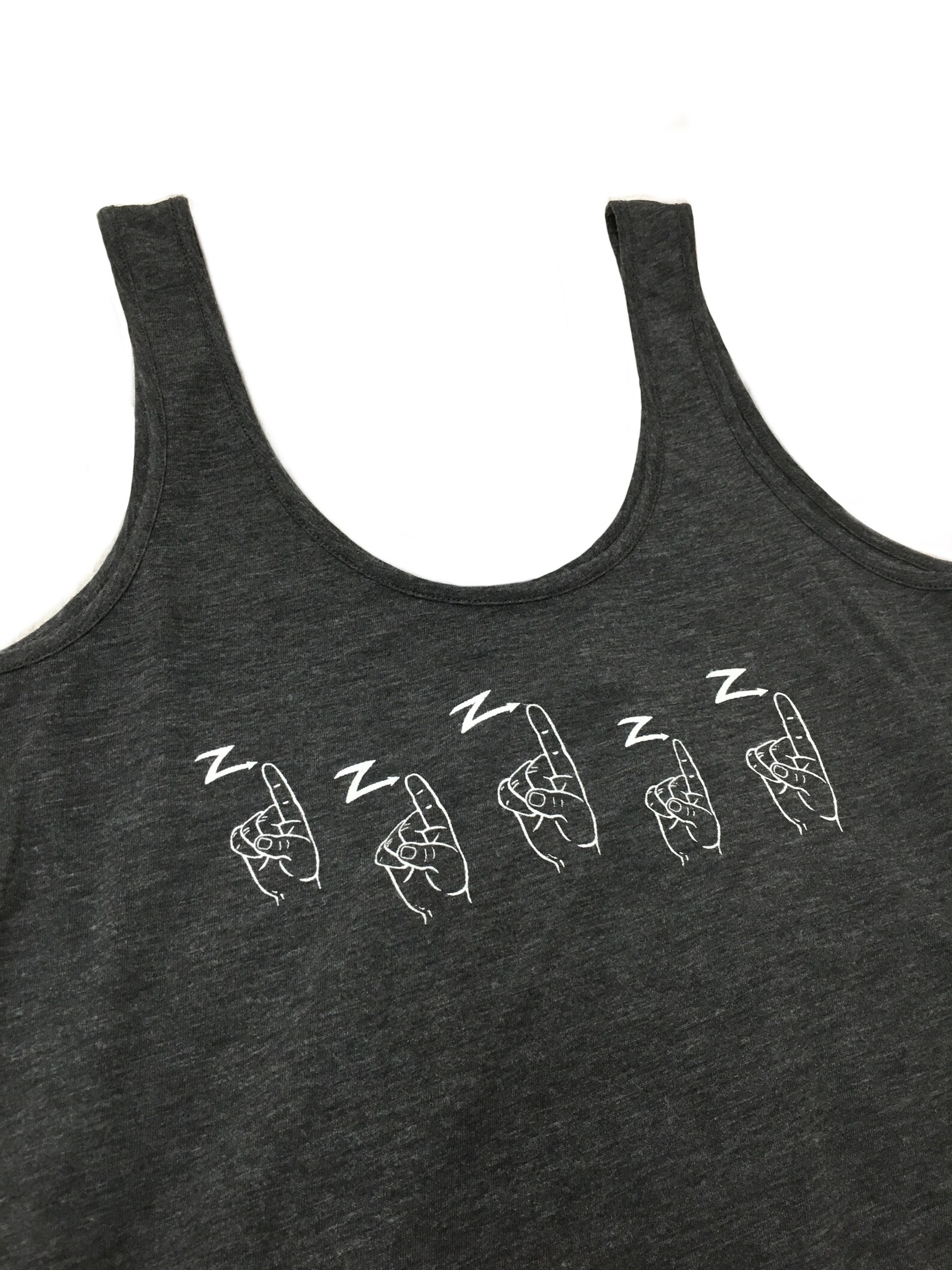 Sign Language Sleep Tank Top ASL ZZZ Sleep Shirt Etsy UK
