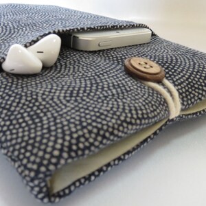 Windows 8 Touch 11.6 Cover Padded with Pocket MacBook Air 11 inch Laptop Case Surface Pro Case Japanese Sashiko waves indigo cotton