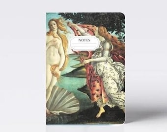 The Birth of Venus A6 Notebook - Botticelli Art Blank Pocket Journal