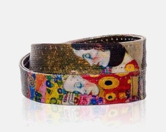 Pulsera de arte Klimt: joyería original hecha a mano inspirada en Gustav Klimt