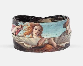 Birth of Venus Art Bracelet - Handmade Botticelli Jewelry