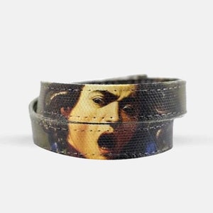 Medusa Art Bracelet & Collar Necklace - Versatile Handmade Jewelry Featuring Caravaggio’s Famous Medusa for Art Enthusiasts