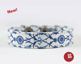 İznik Tile Canvas Bracelet Turkish Ottoman Istanbul