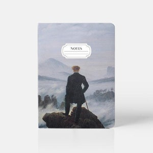 Caderno de bolso Wanderer above the Sea of Fog – Perfeito para escritores e artistas - Ideal para viajantes