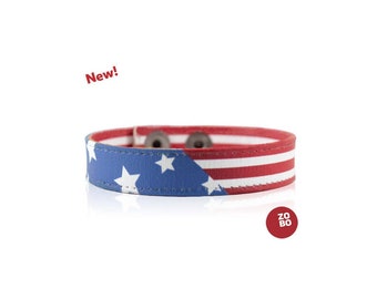 American Flag Canvas Bracelet