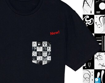 Kandinsky Art Pocket Tee: 'Thirty' Print, Künstler-T-Shirt