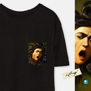 Medusa Pocket T-Shirt - Caravaggio