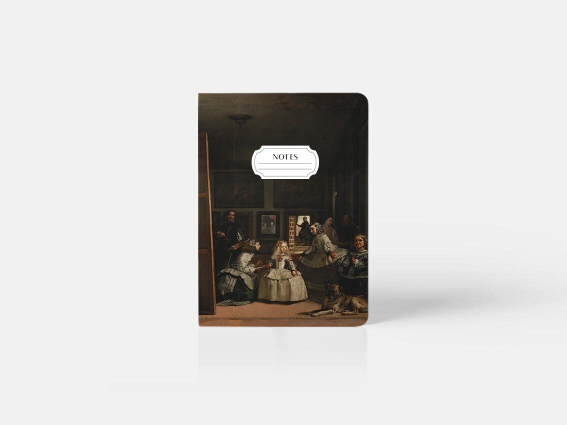 Las Meninas Small A6 Notebook - Handmade Journal with Blank Pages