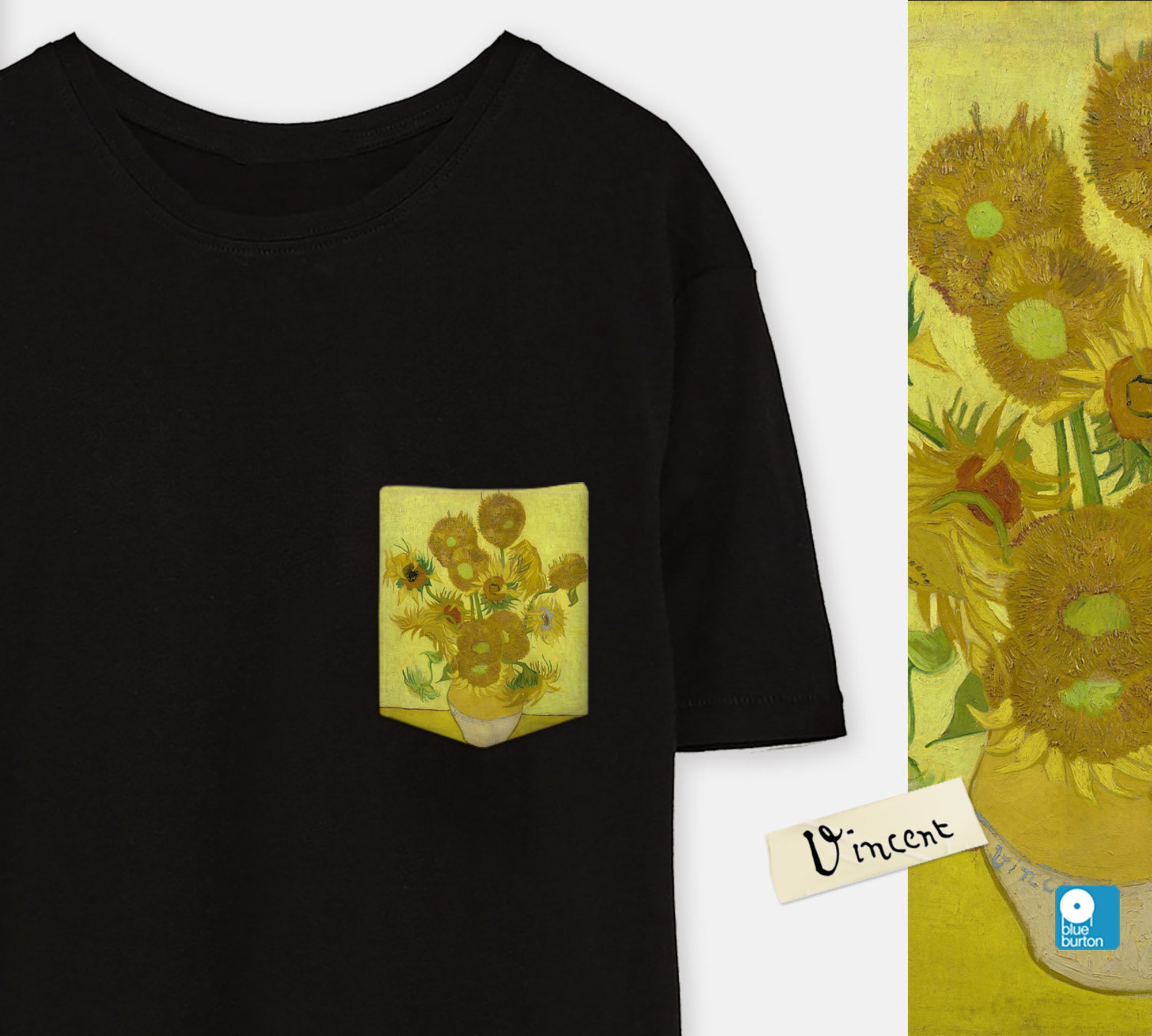 Sunflowers Pocket Shirt [Vincent Van Gogh]