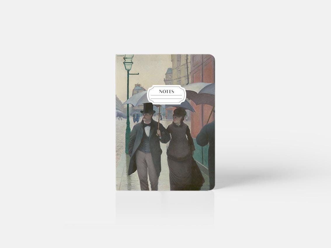 Caillebotte Small Notebook - A6 Pocket Size Paris Stationary