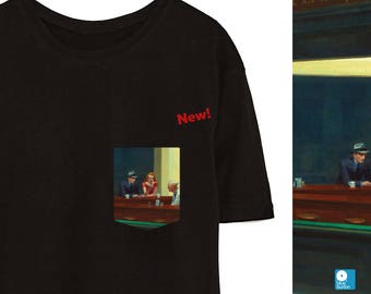 Nighthawks Pocket Shirt - Iconic Art for Casual and Unique Fashion