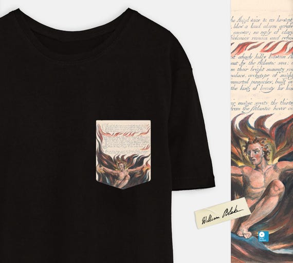 William Blake Pocket Tee - Artistic Clothing for Men and Women