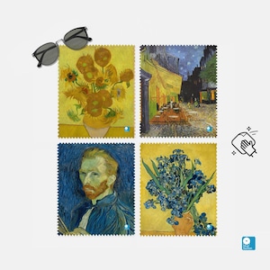 Zestaw 4 ściereczek do czyszczenia obiektywów Van Gogh