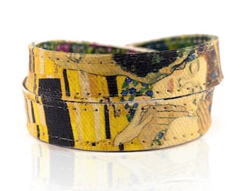 Gustav Klimt The Kiss Canvas Art Bracelet