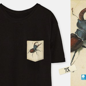 Stag Beetle Pocket Tee [Albrecht Dürer]