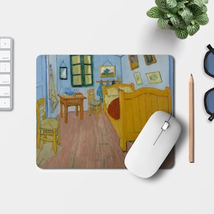 Van Gogh Bedroom Mousepad - Artistic Desk Accessory for Art Collectors and Home Offices