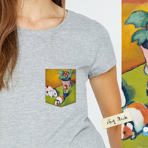 Art Pocket Tee - Handcrafted August Macke &quot;Little Walters Toys&quot; T-shirt