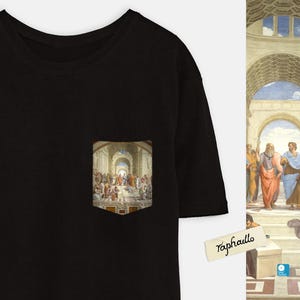 The School of Athens Pocket Shirt -  Raphael Art T-Shirt