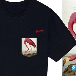 Flamingo Taschen-T-Shirt - John James Audubon