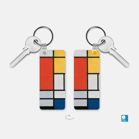 2 portachiavi rotanti colorati a forma di giostra