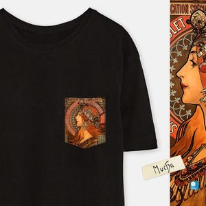 Alphonse Mucha Pocket Shirt