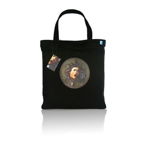Caravaggio Medusa Handmade Canvas Women Tote Bag