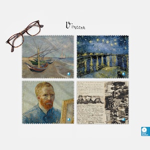 Van Gogh Art Lens Cloth Set of 4