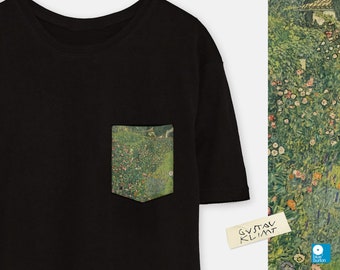 Camiseta de bolsillo de Gustav Klimt - Jardín italiano