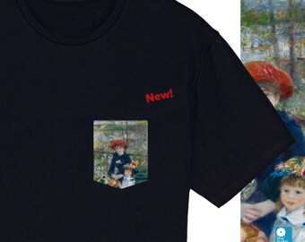 Das zwei Schwestern Pocket Shirt - Renoir Art T-Shirt