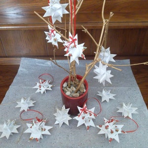 Paper Moravian Star Ornaments