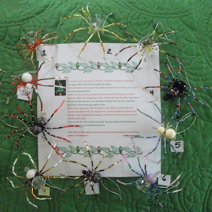 Beaded Christmas Spider Ornament and European Legend