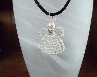 Beaded Angel Pendant