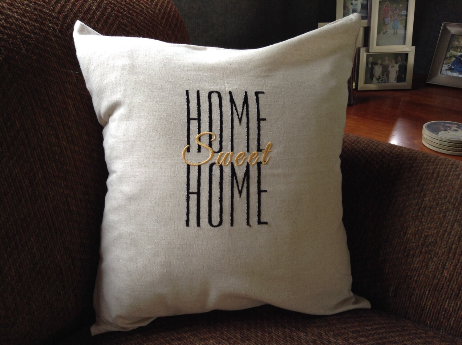 Embroidered Pillow Covers Inspirational Quotes 18x18 Etsy